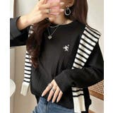 ブラック | 着るだけ、モチベUP！抜群の着回し力で毎日に寄り添う♪オーガニックランダムテレコ… | Classical Elf 