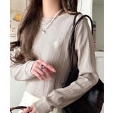 ベージュ | 着るだけ、モチベUP！抜群の着回し力で毎日に寄り添う♪オーガニックランダムテレコ… | Classical Elf 