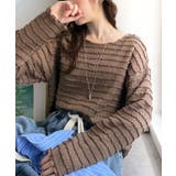 ブラウン | 程よい甘さが可愛い。袖メロウシャーリングタックブラウス(長袖) | Classical Elf