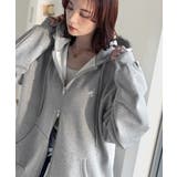 羽織って暖か、さらりと洒落感。胸元ワンポイント刺繍裏起毛ダブルジップパーカー | Classical Elf  | 詳細画像10 