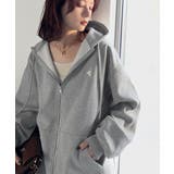 羽織って暖か、さらりと洒落感。胸元ワンポイント刺繍裏起毛ダブルジップパーカー | Classical Elf  | 詳細画像12 