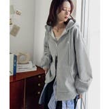 羽織って暖か、さらりと洒落感。胸元ワンポイント刺繍裏起毛ダブルジップパーカー | Classical Elf  | 詳細画像16 