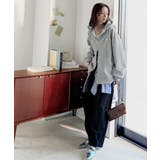 羽織って暖か、さらりと洒落感。胸元ワンポイント刺繍裏起毛ダブルジップパーカー | Classical Elf  | 詳細画像18 