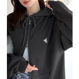 羽織って暖か、さらりと洒落感。胸元ワンポイント刺繍裏起毛ダブルジップパーカー | Classical Elf  | 詳細画像20 