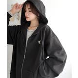 羽織って暖か、さらりと洒落感。胸元ワンポイント刺繍裏起毛ダブルジップパーカー | Classical Elf  | 詳細画像22 