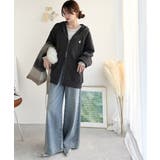 羽織って暖か、さらりと洒落感。胸元ワンポイント刺繍裏起毛ダブルジップパーカー | Classical Elf  | 詳細画像26 