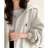 羽織って暖か、さらりと洒落感。胸元ワンポイント刺繍裏起毛ダブルジップパーカー | Classical Elf  | 詳細画像29 