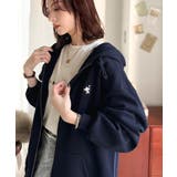 羽織って暖か、さらりと洒落感。胸元ワンポイント刺繍裏起毛ダブルジップパーカー | Classical Elf  | 詳細画像42 