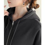 羽織って暖か、さらりと洒落感。胸元ワンポイント刺繍裏起毛ダブルジップパーカー | Classical Elf  | 詳細画像44 