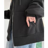 羽織って暖か、さらりと洒落感。胸元ワンポイント刺繍裏起毛ダブルジップパーカー | Classical Elf  | 詳細画像47 