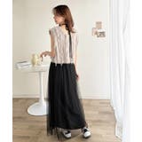 ヘルシーな肌見せで、あざと魅せ。フリンジニット×フレアーチュールワンピースセット… | Classical Elf  | 詳細画像7 