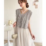 ヘルシーな肌見せで、あざと魅せ。フリンジニット×フレアーチュールワンピースセット… | Classical Elf  | 詳細画像12 