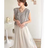 ヘルシーな肌見せで、あざと魅せ。フリンジニット×フレアーチュールワンピースセット… | Classical Elf  | 詳細画像22 