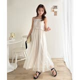 ヘルシーな肌見せで、あざと魅せ。フリンジニット×フレアーチュールワンピースセット… | Classical Elf  | 詳細画像25 