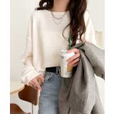 品のある透け感で、さりげない存在感を♪レーシージャガードドルマントップス(長袖) | Classical Elf  | 詳細画像6 