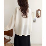 品のある透け感で、さりげない存在感を♪レーシージャガードドルマントップス(長袖) | Classical Elf  | 詳細画像8 