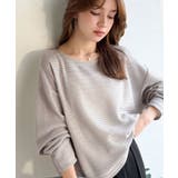 グレイッシュベージュ | 品のある透け感で、さりげない存在感を♪レーシージャガードドルマントップス(長袖) | Classical Elf 