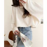 品のある透け感で、さりげない存在感を♪レーシージャガードドルマントップス(長袖) | Classical Elf  | 詳細画像1 