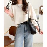 品のある透け感で、さりげない存在感を♪レーシージャガードドルマントップス(長袖) | Classical Elf  | 詳細画像4 