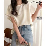 アイボリー | 上品な透け感で華やかに決まる。レーシージャガード フレンチスリーブ ドルマントッ… | Classical Elf 