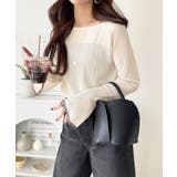 透き通る気品を、日常に。ランダムタックシアー袖フレア長袖トップス | Classical Elf | 詳細画像9