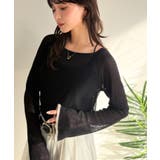 透き通る気品を、日常に。ランダムタックシアー袖フレア長袖トップス | Classical Elf | 詳細画像14