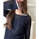 透き通る気品を、日常に。ランダムタックシアー袖フレア長袖トップス | Classical Elf | 詳細画像29