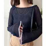 透き通る気品を、日常に。ランダムタックシアー袖フレア長袖トップス | Classical Elf | 詳細画像34