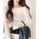 透き通る気品を、日常に。ランダムタックシアー袖フレア長袖トップス | Classical Elf | 詳細画像3