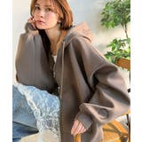 モカ | 悩まずお洒落、着るだけでサマになる。クロップドワイドダンボール切替パーカー（長袖… | Classical Elf 