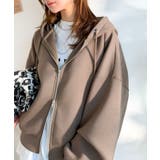 悩まずお洒落、着るだけでサマになる。クロップドワイドダンボール切替パーカー（長袖… | Classical Elf  | 詳細画像19 