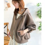 悩まずお洒落、着るだけでサマになる。クロップドワイドダンボール切替パーカー（長袖… | Classical Elf  | 詳細画像23 