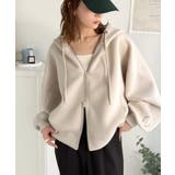 悩まずお洒落、着るだけでサマになる。クロップドワイドダンボール切替パーカー（長袖… | Classical Elf  | 詳細画像28 