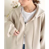 悩まずお洒落、着るだけでサマになる。クロップドワイドダンボール切替パーカー（長袖… | Classical Elf  | 詳細画像36 