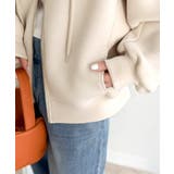 悩まずお洒落、着るだけでサマになる。クロップドワイドダンボール切替パーカー（長袖… | Classical Elf  | 詳細画像37 