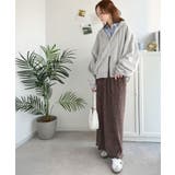 バランスの良い丈感でさりげなくスタイルアップ♪クロップドワイド裏起毛切り替えパー… | Classical Elf | 詳細画像6