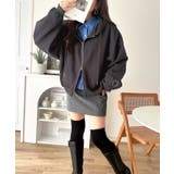 バランスの良い丈感でさりげなくスタイルアップ♪クロップドワイド裏起毛切り替えパー… | Classical Elf | 詳細画像15