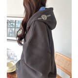 バランスの良い丈感でさりげなくスタイルアップ♪クロップドワイド裏起毛切り替えパー… | Classical Elf | 詳細画像16