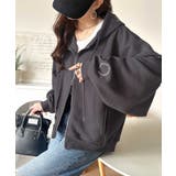 バランスの良い丈感でさりげなくスタイルアップ♪クロップドワイド裏起毛切り替えパー… | Classical Elf | 詳細画像20