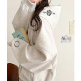 オートミール | バランスの良い丈感でさりげなくスタイルアップ♪クロップドワイド裏起毛切り替えパー… | Classical Elf