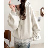 バランスの良い丈感でさりげなくスタイルアップ♪クロップドワイド裏起毛切り替えパー… | Classical Elf | 詳細画像27