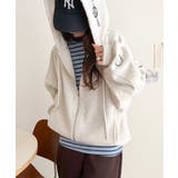 バランスの良い丈感でさりげなくスタイルアップ♪クロップドワイド裏起毛切り替えパー… | Classical Elf | 詳細画像32