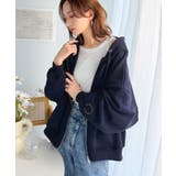 バランスの良い丈感でさりげなくスタイルアップ♪クロップドワイド裏起毛切り替えパー… | Classical Elf | 詳細画像41