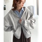 バランスの良い丈感でさりげなくスタイルアップ♪クロップドワイド裏起毛切り替えパー… | Classical Elf | 詳細画像3