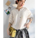 今っぽさは、色でつくる。オーバーサイズ配色ワッフルプルオーバー | Classical Elf  | 詳細画像8 