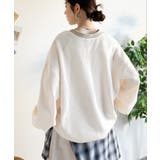 今っぽさは、色でつくる。オーバーサイズ配色ワッフルプルオーバー | Classical Elf  | 詳細画像9 