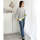 今っぽさは、色でつくる。オーバーサイズ配色ワッフルプルオーバー | Classical Elf  | 詳細画像16 