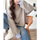 今っぽさは、色でつくる。オーバーサイズ配色ワッフルプルオーバー | Classical Elf  | 詳細画像27 