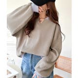 今っぽさは、色でつくる。オーバーサイズ配色ワッフルプルオーバー | Classical Elf  | 詳細画像28 