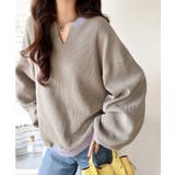 今っぽさは、色でつくる。オーバーサイズ配色ワッフルプルオーバー | Classical Elf  | 詳細画像30 